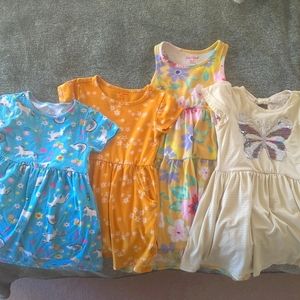 Set of 4 girl sun dresses